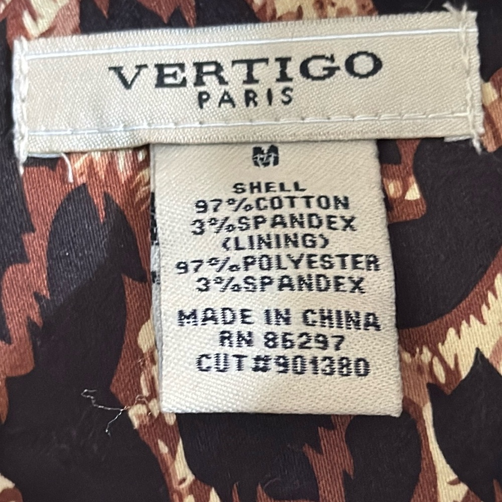 Vertigo Paris Vintage Leopard Print Double-Breasted Belted Coat - Picture 9 of 10